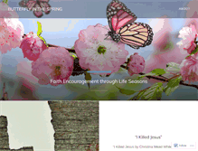 Tablet Screenshot of butterflyinthespring.com